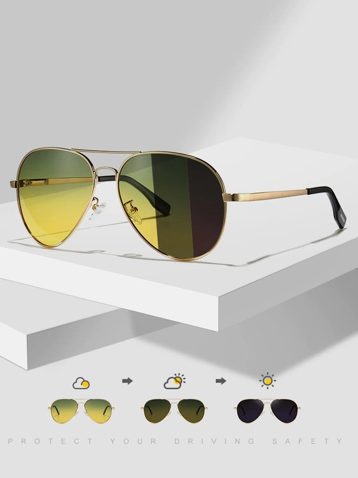 Day night hot sale aviator sunglasses