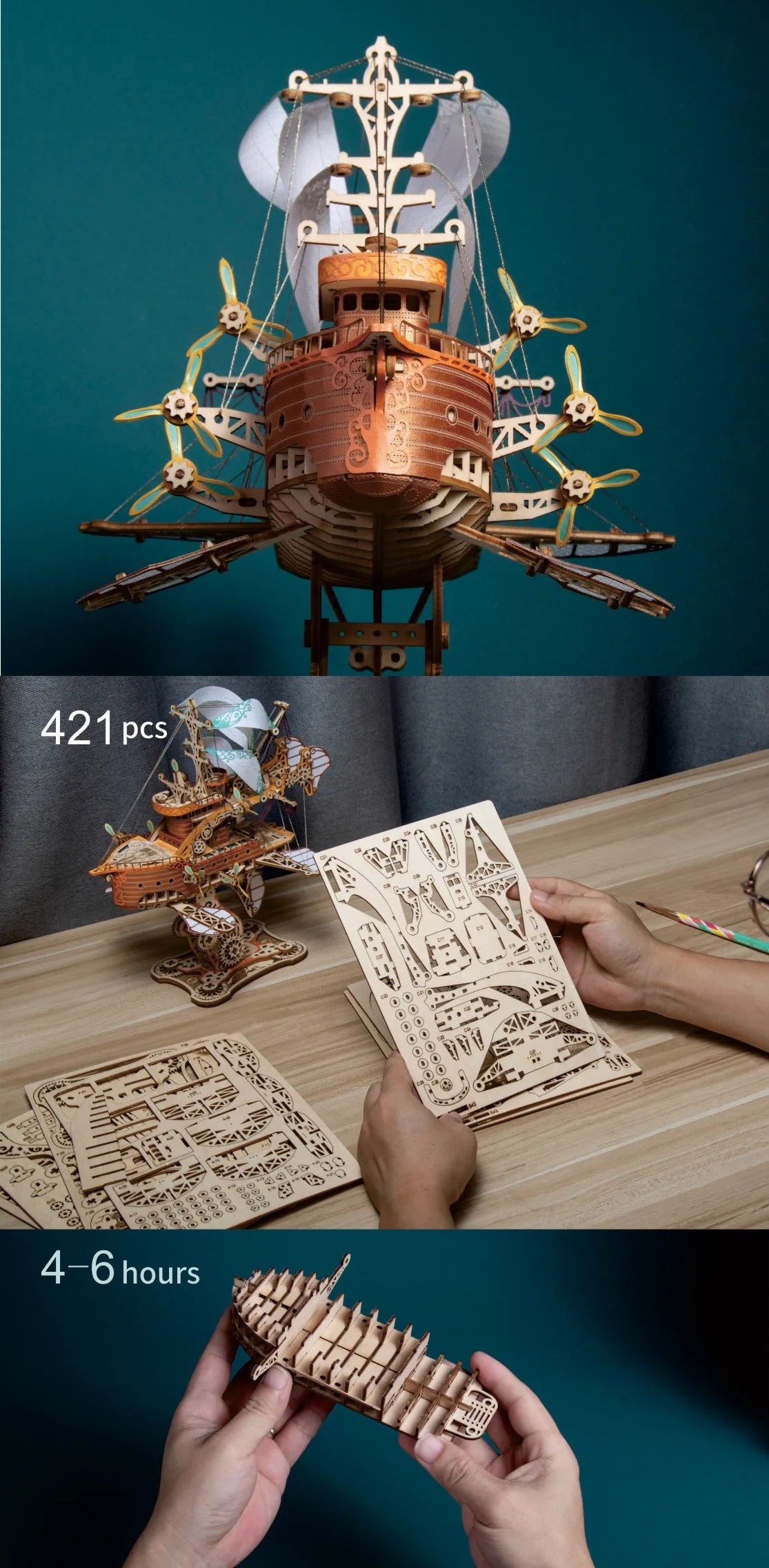 3D Puzzle - Fantastical Ship