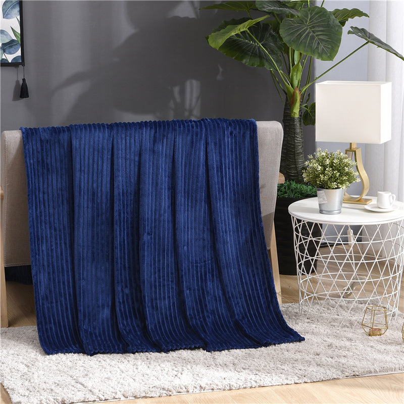 Luxuriously Soft Ribbed Velour Blanket