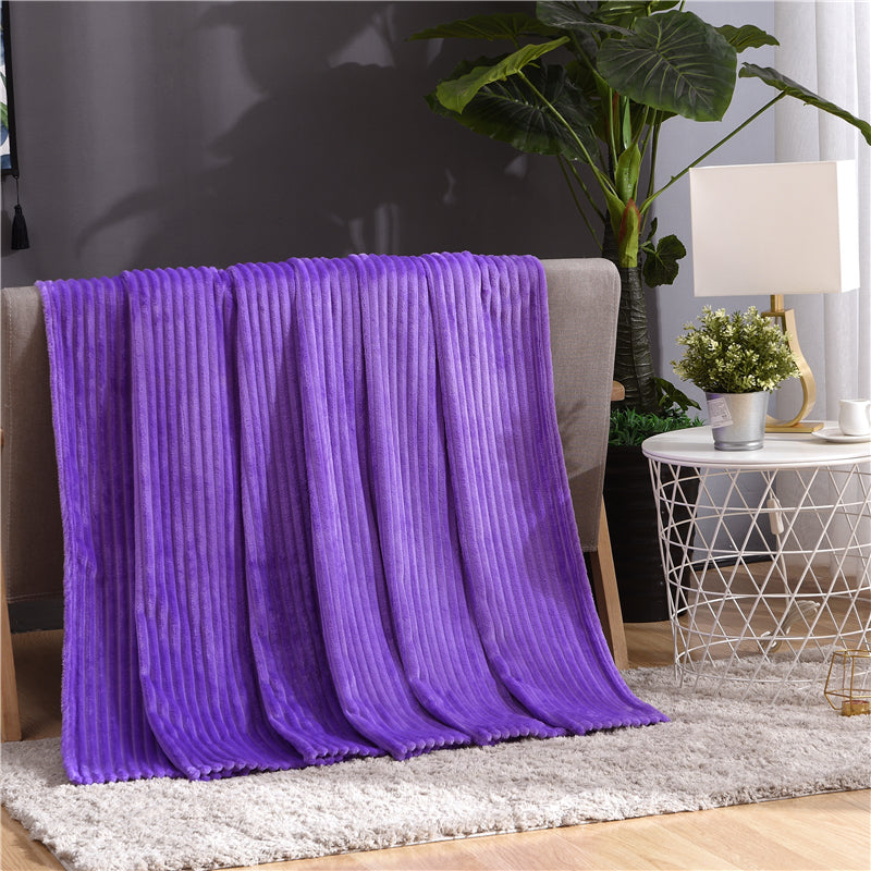 Luxuriously Soft Ribbed Velour Blanket