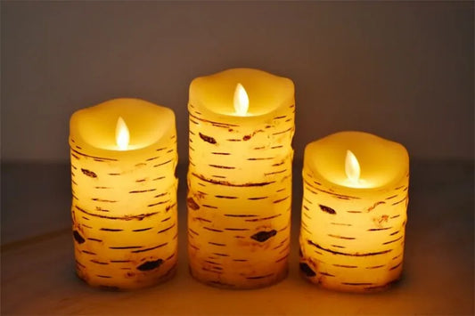 Candles - Flameless Birch Bark