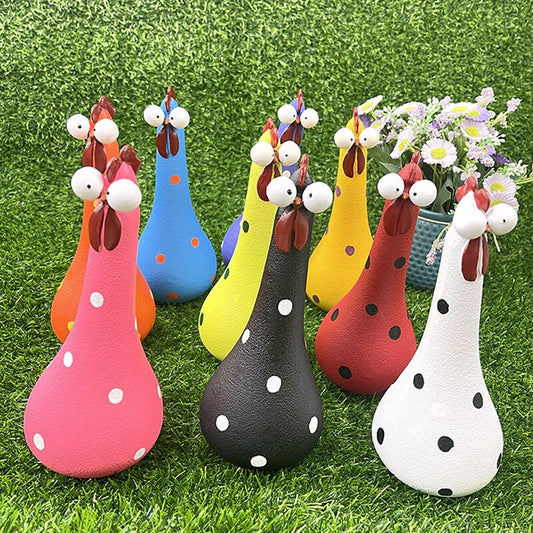 Garden Décor - Fun Ornamental Chicken Sculptures