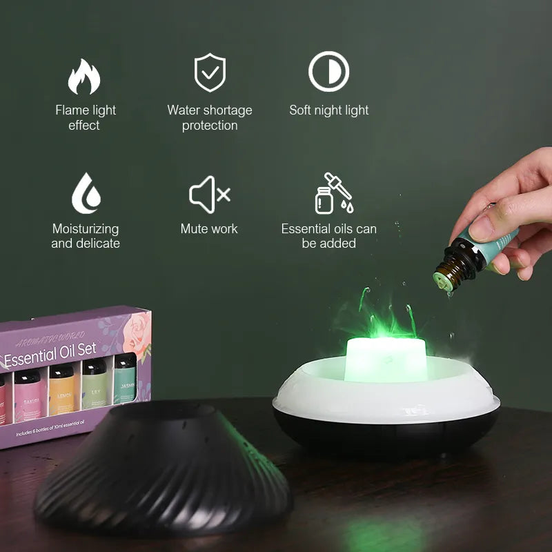 Flame Humidifier + Aroma Diffuser