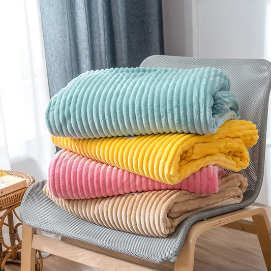 Luxuriously Soft Ribbed Velour Blanket