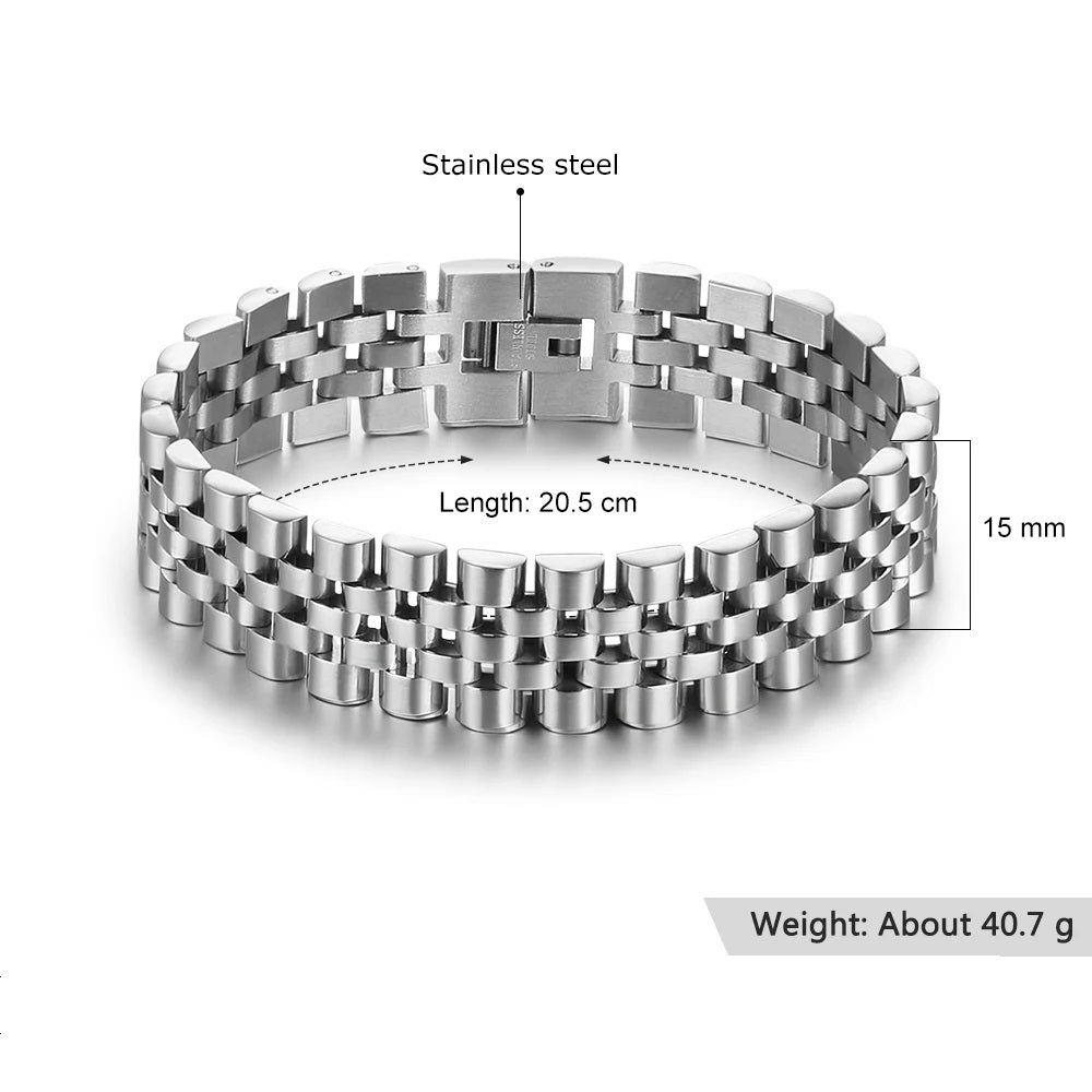 Luxury Stainless Steel Wrist Band