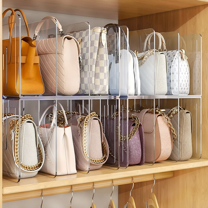 Handbag cupboard organiser sale