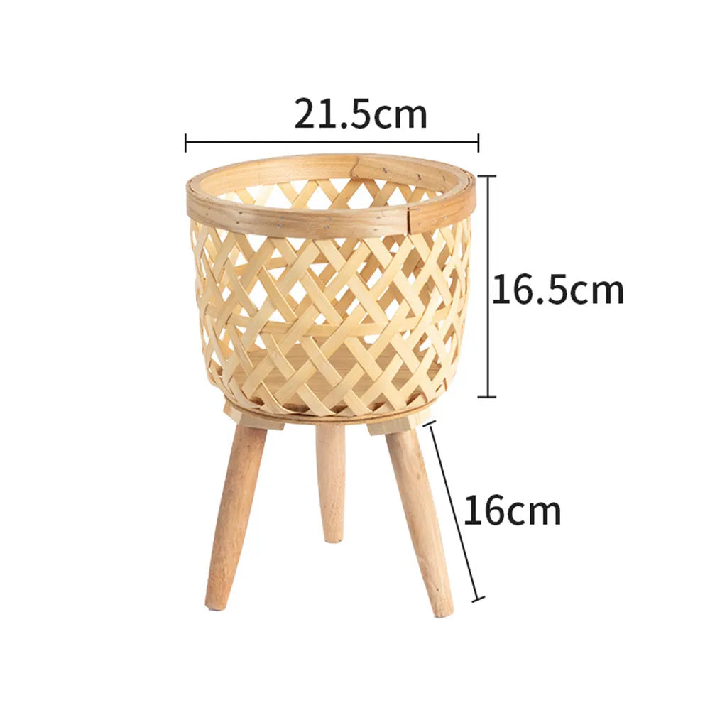 Plant Stand - Woven Bamboo