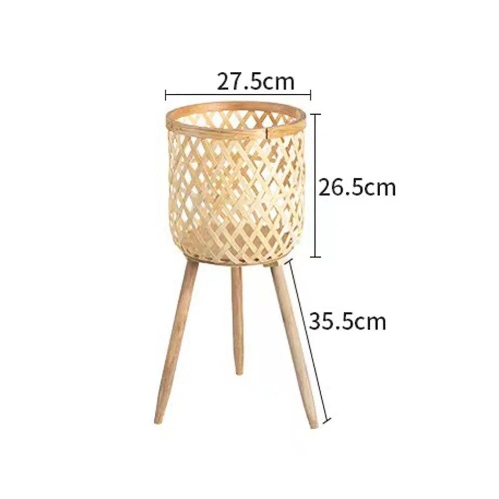 Plant Stand - Woven Bamboo