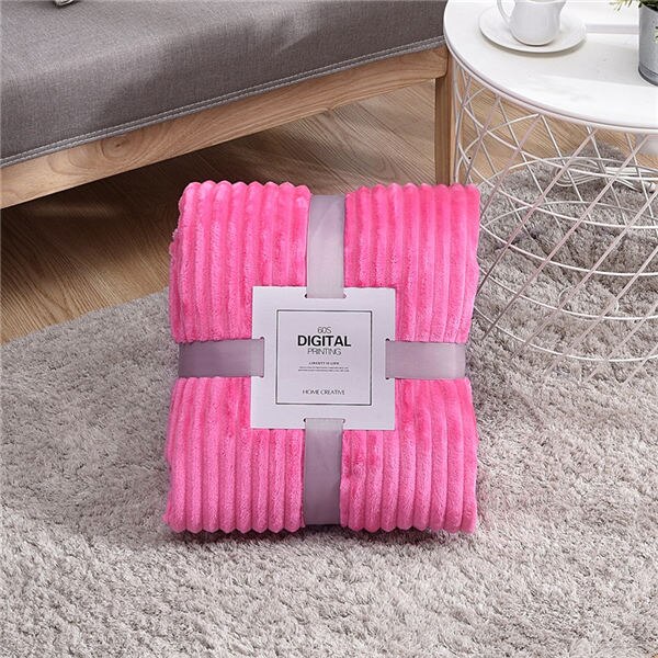 Luxuriously Soft Ribbed Velour Blanket