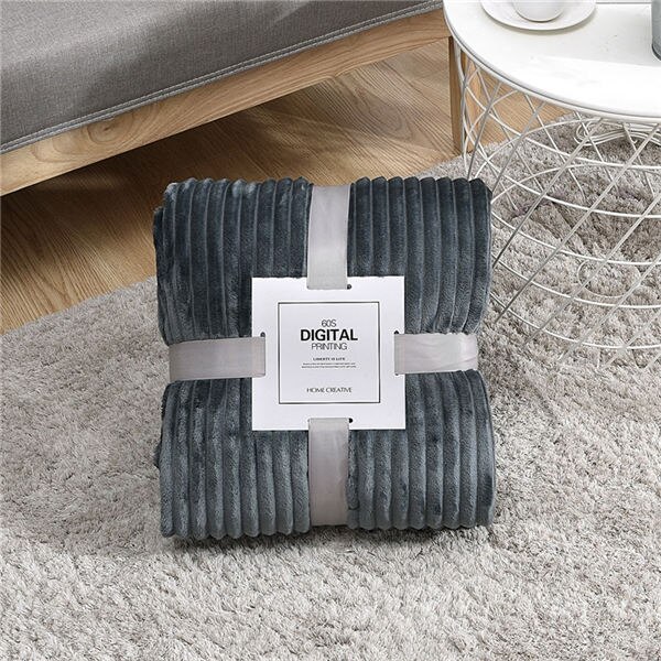 Luxuriously Soft Ribbed Velour Blanket