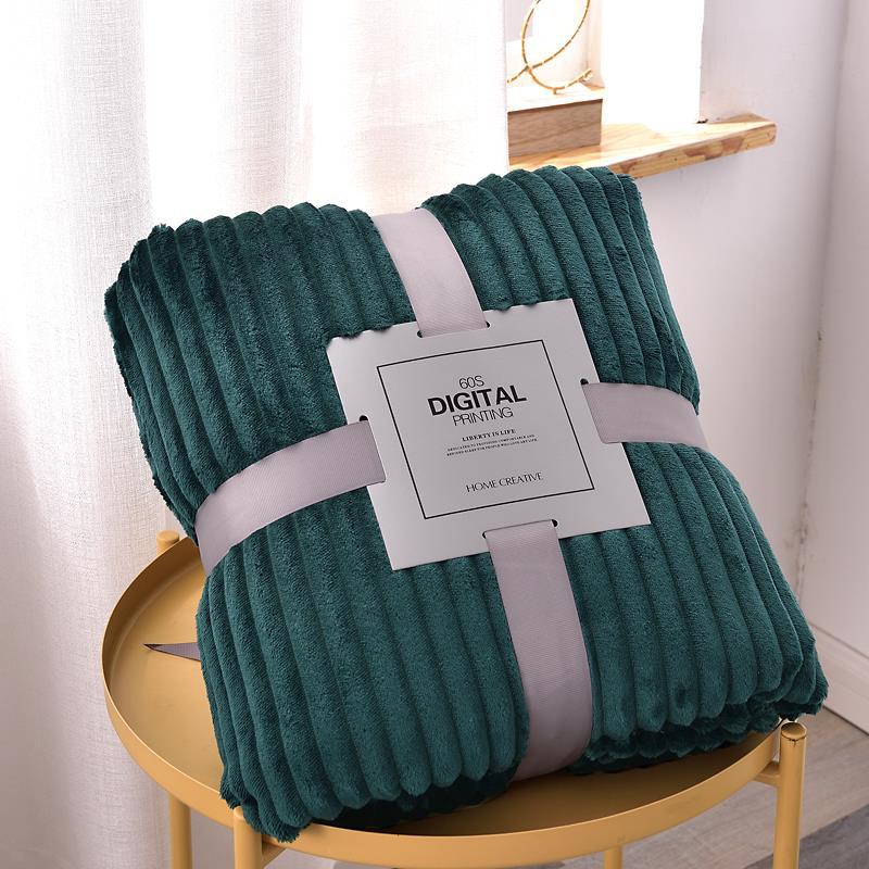 Luxuriously Soft Ribbed Velour Blanket