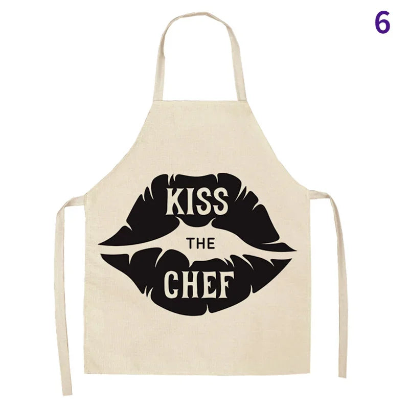 Apron with words