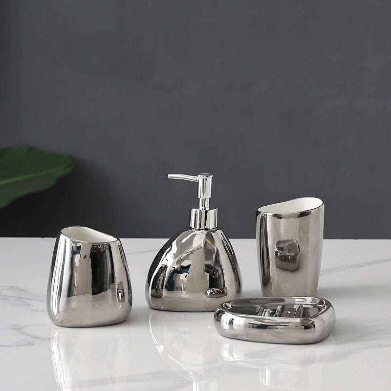 Bathroom set - Silver