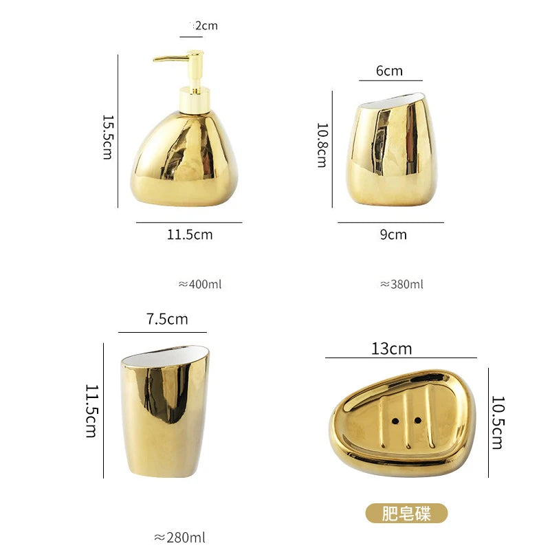 Bathroom set - Gold