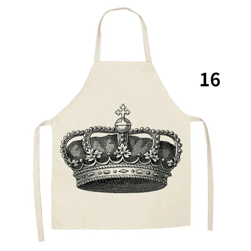 Apron with crown