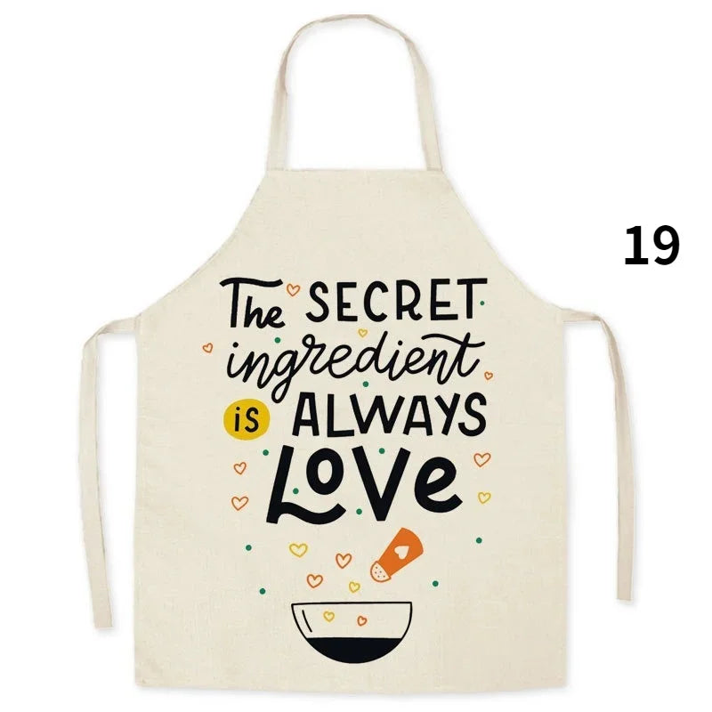 Apron with words