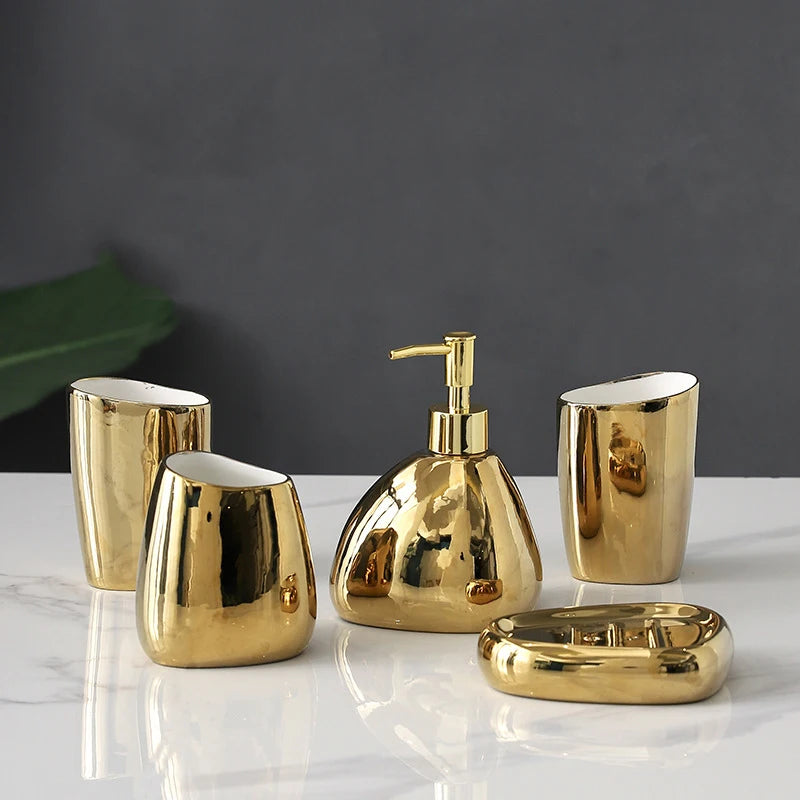 Bathroom set - Gold