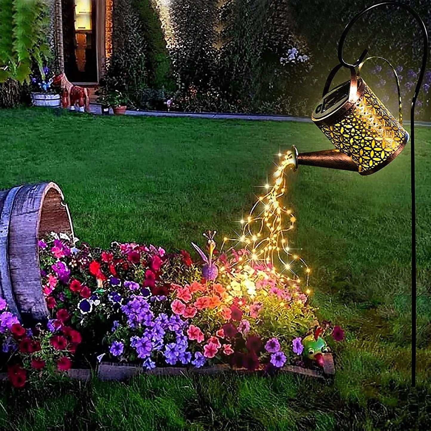 Solar LED Outdoor Watering Can Light