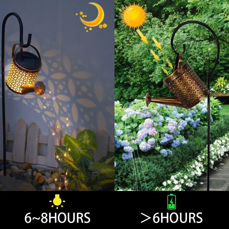 Solar LED Outdoor Watering Can Light