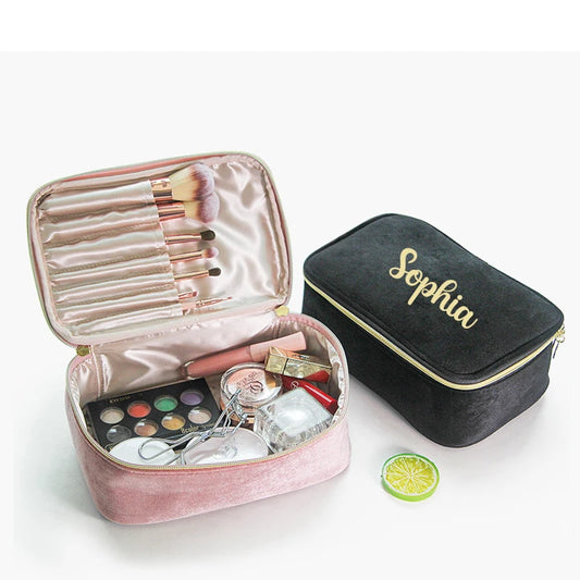 Travel Cosmetics Bag – Luxurious Velvet