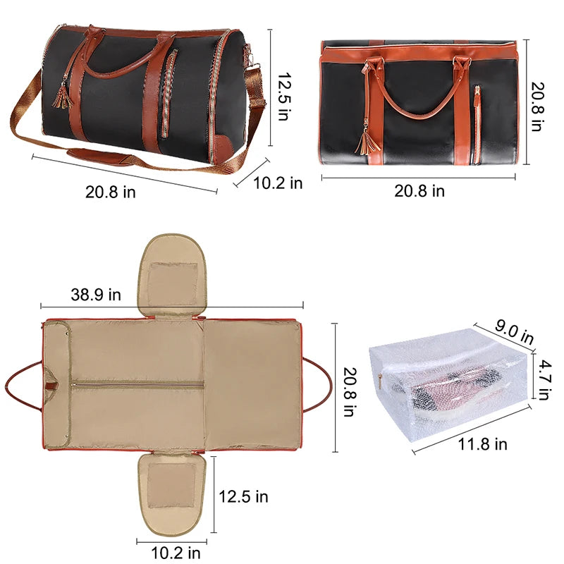 Travel Duffel Bag for Folding Suit