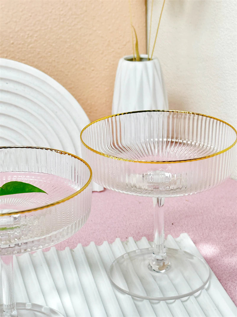 Cocktail Glasses - Ribbed