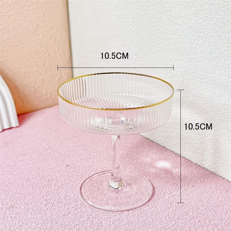 Cocktail Glasses - Ribbed