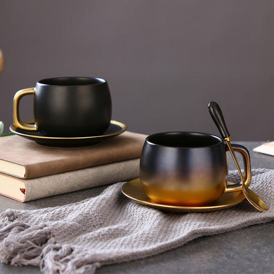 Cup, Saucer + Spoon Set 