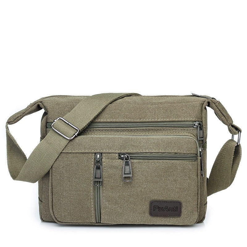 Canvas shoulder bag