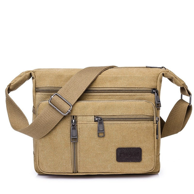 Canvas shoulder bag