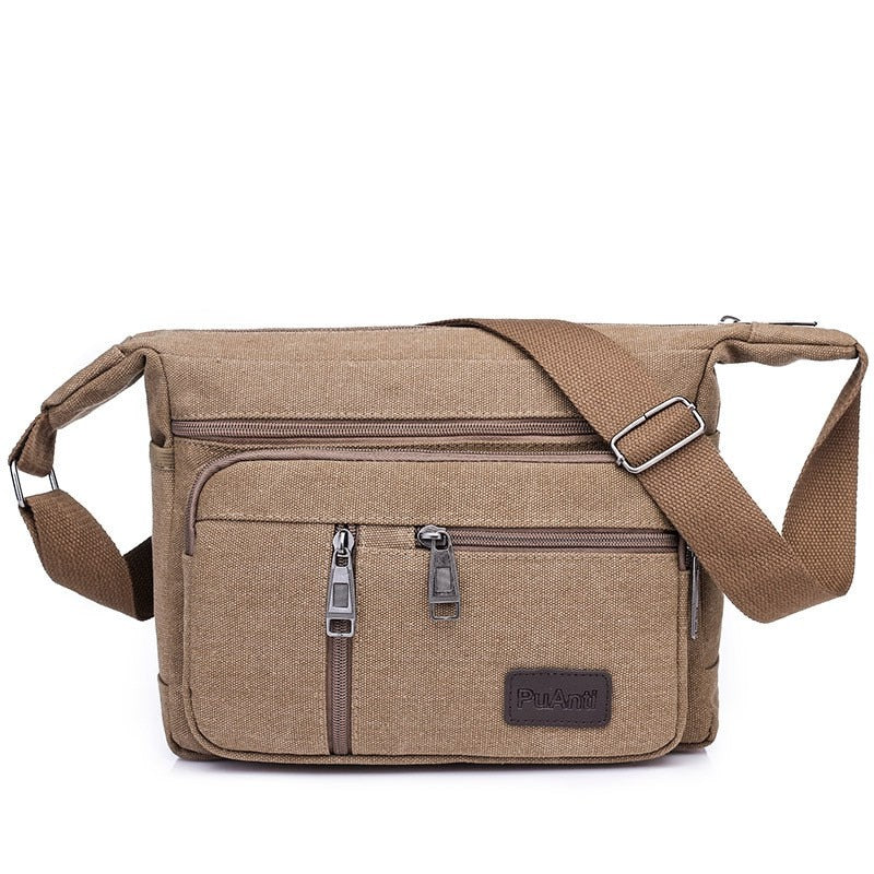 Canvas shoulder bag