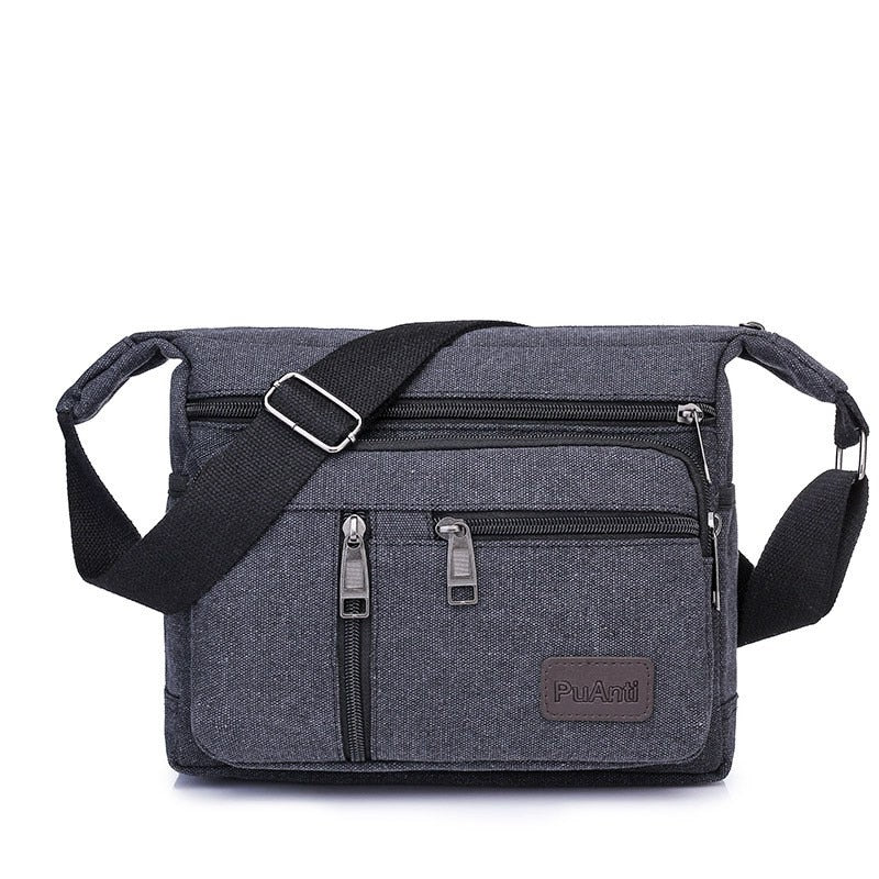 Canvas shoulder bag